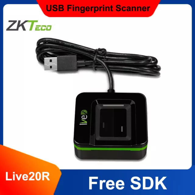 ZKTeco Live20R Biometric Fingerprint Scanner Reader USB Fingerprint Sensor