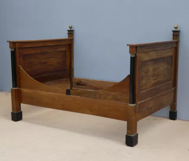 Letto divano Impero da parete in noce, metà '800!