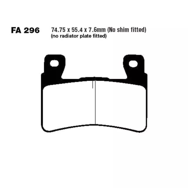 Paire Plaquettes EBC Hh FA296HH 732.97.41 Fxse 1800 Pro Street Break 2016-2017