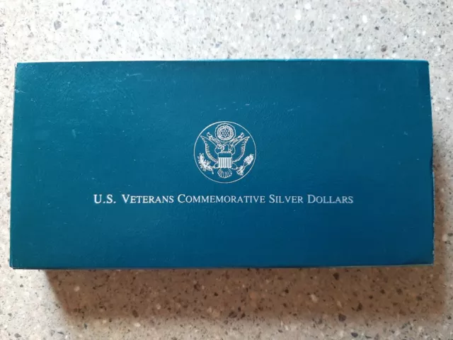 1994 US Veterans Commemorative Silver Dollars w/OGP