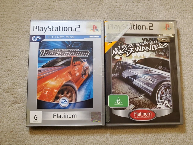 Need for Speed Most Wanted & NFS Underground ( PS2 Games )