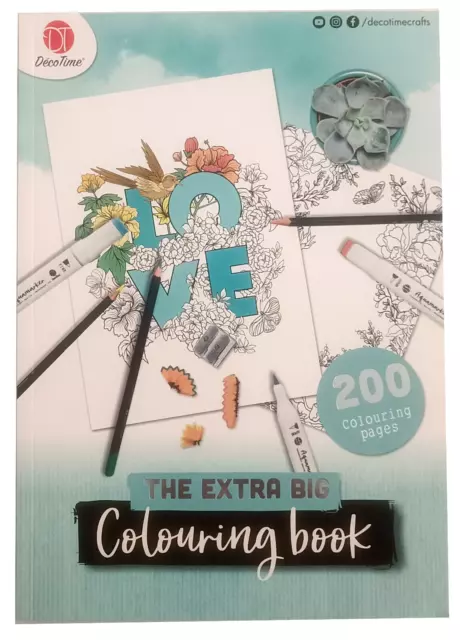 Malbuch für Erwachsene 200 Motive A4 100 Seiten XXL Mandala Ausmalen Spaß Hobby