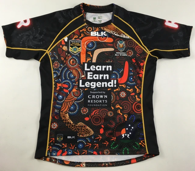 Maillot NRL Rugby League Indigène All Stars Pour Homme, Taille L, état Très Bon