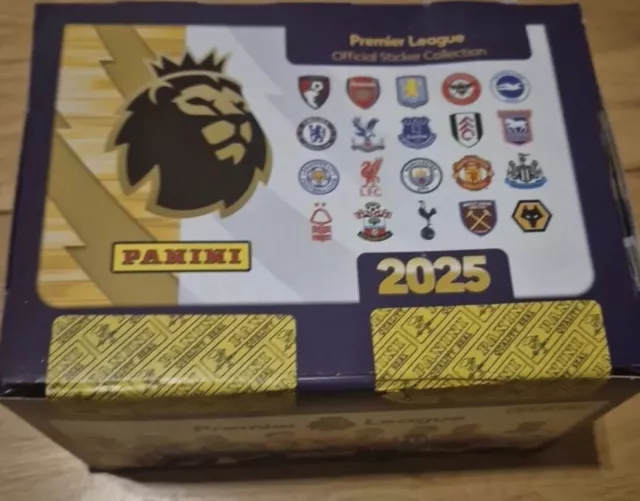 2025 PANINI PREMIER League 2024/25 Official Sticker Collection Box 100