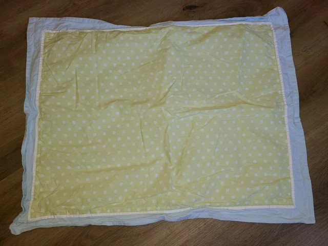 Pottery Barn Kids ""Blue Edge con Lt. Simula estándar verde con puntos blancos