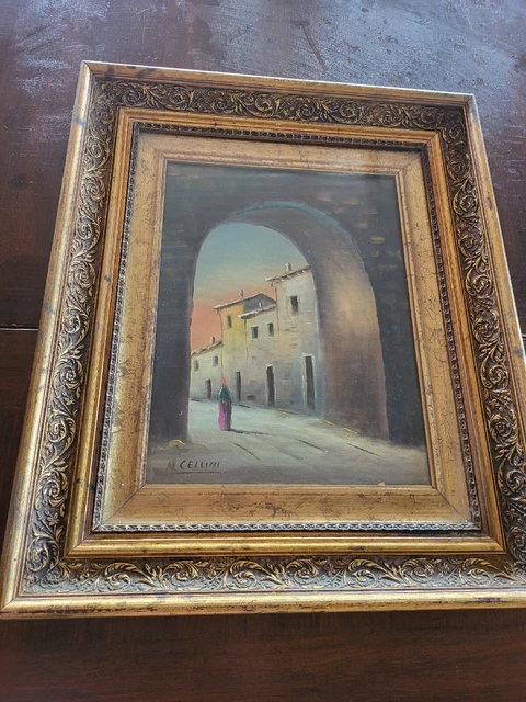 Quadro Antico Olio Dipinto
