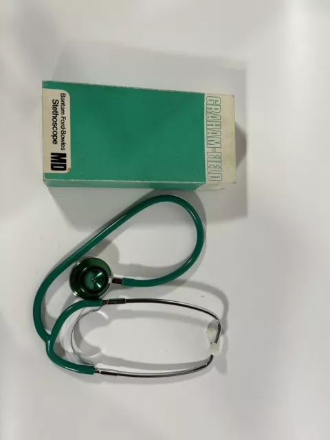 Bantam Ford-Bowles Stethoscope with Box Rare Emerald Green 2867-1101-4 Japan