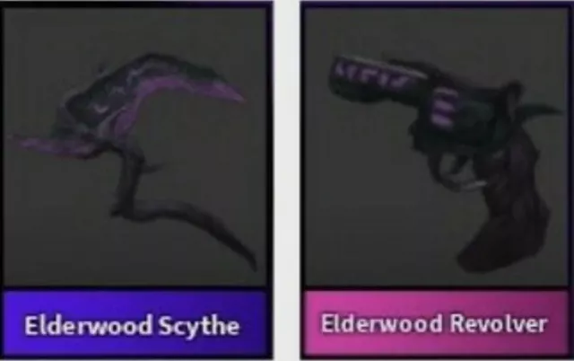 Mm2 Set Bundle 🌙 HALLOWEEN SET ELDERWOOD HALLOWSCYTHE BATWING ALL IN  PICTURE