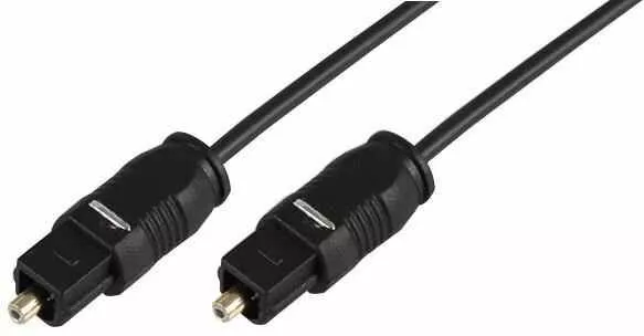 PRO SIGNAL - Câble audio optique TOSLink avec OD 2,2 mm, 2 m Noir