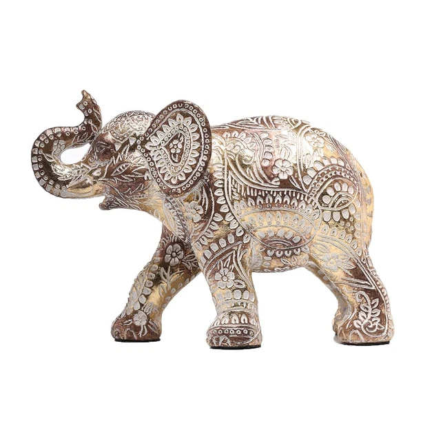 Taiyoko Elephant Statue for Home Decor,Elephant Figurines with Trunk up,Eleph...