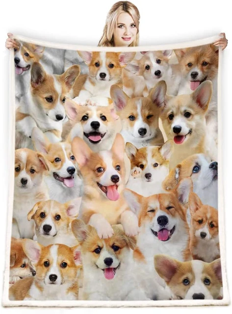 Christmas Gifts, Corgi Blankets for Corgi Lovers Corgi Throw Blanket Gift for Bo