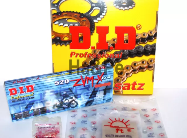 * KTM EGS 400 LC4 DID Kettensatz chain kit 520 ZVM-X G&G gold 1993 - 1995