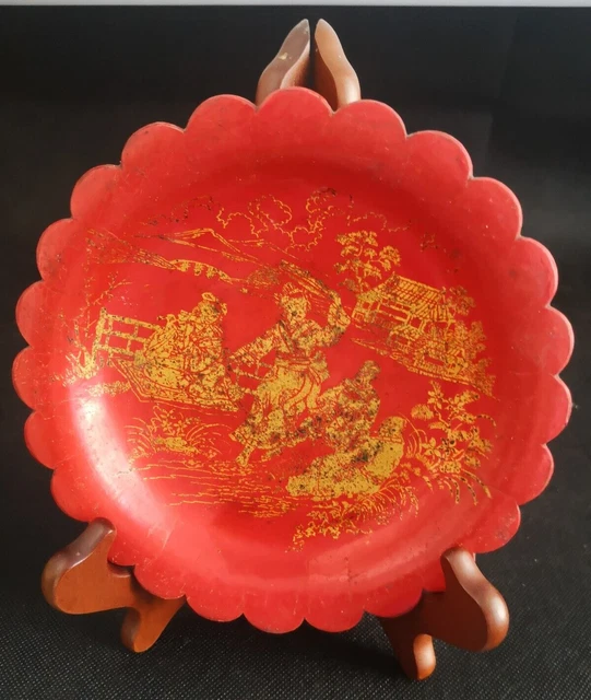 Ancienne Assiette Chinoise à Décor d'Oiseaux / Fleurs - Vintage French Finds