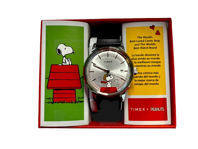 TIMEX MARLIN AUTOMATIC x Peanuts Snoopy Flying Ace 40mm Watch+ ...