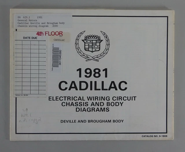 ELEKTRISCHER SCHALTPLAN WIRING Diagrams Cadillac Deville and Brougham