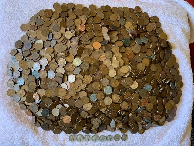 4,000+ Lincoln Wheat Cents, Indian Head Pennies. Unsearched -  Free Shipping !!