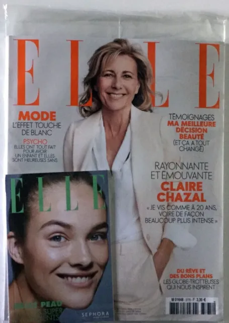 Elle N°3775 - Claire Chazal : Rayonnante Et Émouvante (Petit Livret Inclus)