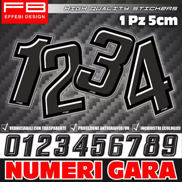 Adhésifs Stickers Numéro Course Numéros Moto Pare-Brise Voiture Go Kart Quad