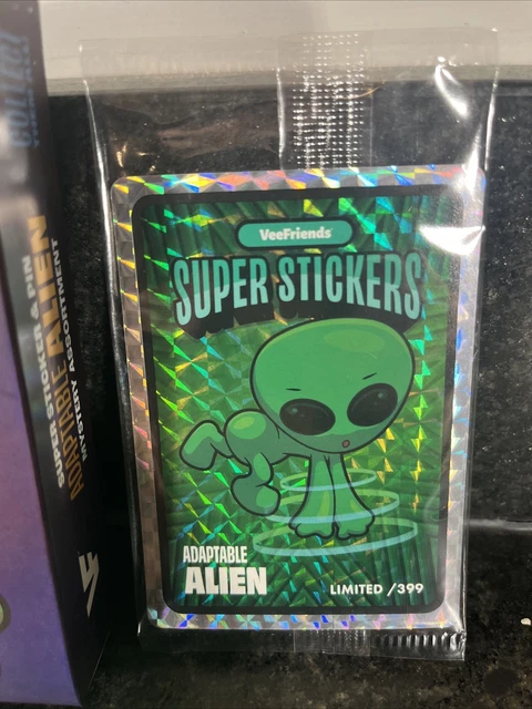 2024 VEEFRIENDS ADAPTABLE Alien Limited Edition Pin & Supersticker /399 ...