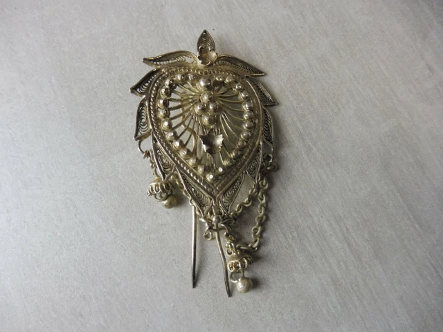 jolie épingle à foulard ou cravate début 1900 en argent