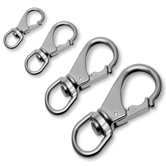 Stable Mousqueton en Acier Inoxydable Inox V4A Loqueteau