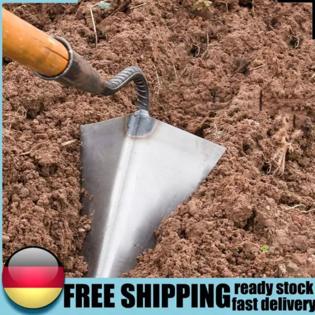 Furrow Hoe Triangle Plowing Hoe Hand Plow/Manual Plough Rake Hoe Garden Tools DE