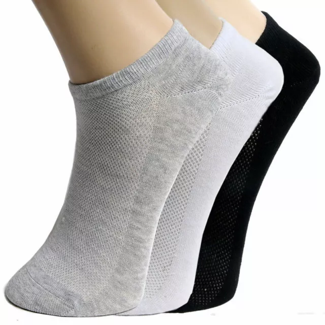 5 paires chaussettes d'été pour hommes cheville Low Cut Crew Casual Cotton Sp K7