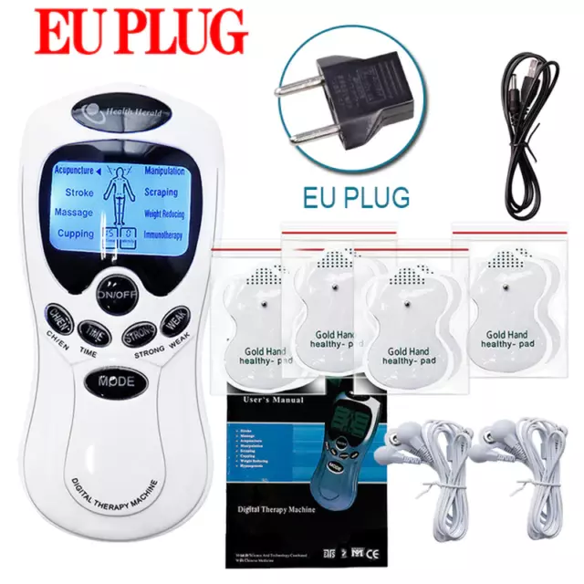 8 Electrode Health Care Tens Acupuncture Electric Therapy Massageador Machine Pu