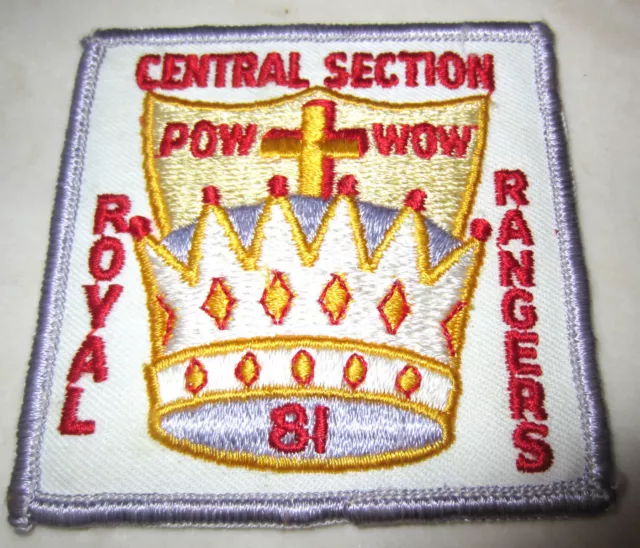 Central Section Pow Wow 1981 Rr Royal Ranger Uniform Patch