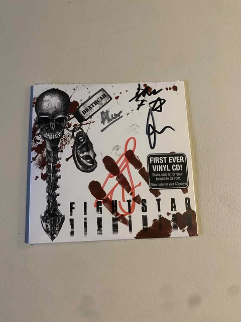 【新品・限定】Fightstar DEATHCAR VINYL CD 直筆サイン FIGHTSTAR - DEATHCAR Signed 'VinylDisc' Single [2007] - (Mint