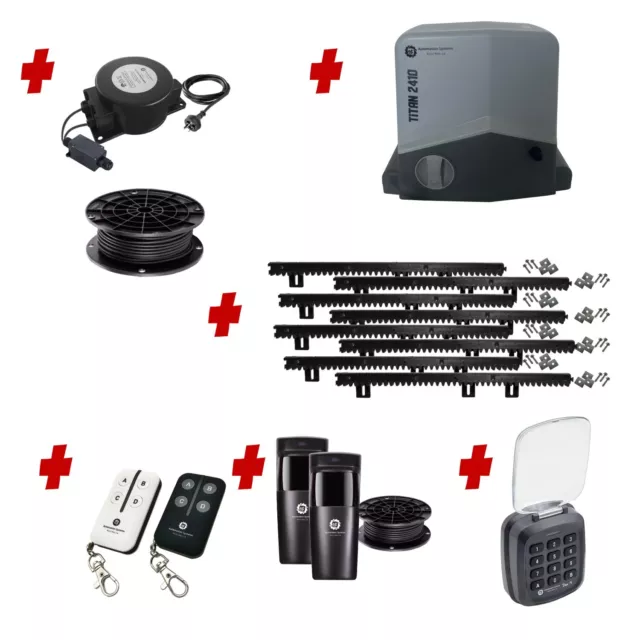 Low Voltage 24V Automatic Sliding Driveway Gate Opener 24 Volt Kit FAST Heavy...