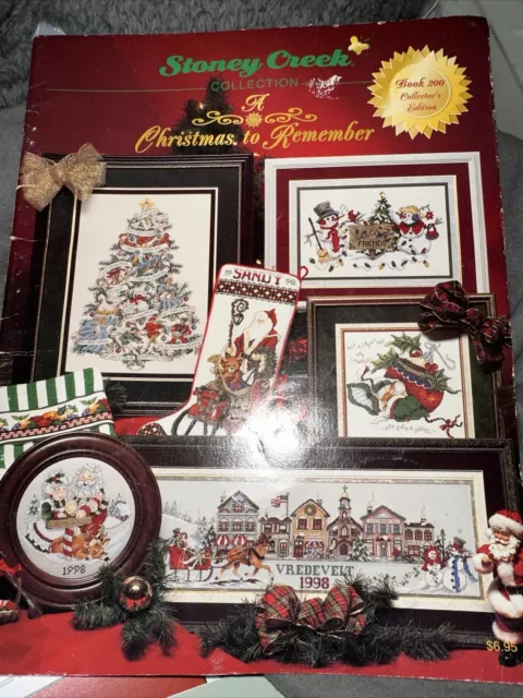 Used Stoney Creek Collection A Christmas To Remember Cross Stitch Book