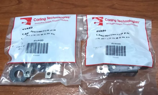 2 Carling Push to Reset Panel Mount AC/DC 40 amp Circuit Breakers
