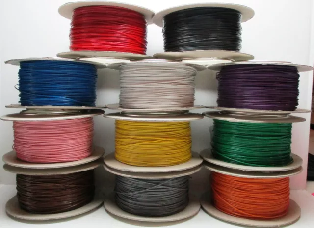 Model Railway Layout Wire Roll 7/0.2mm 1.4A PICK YOUR OWN COLOUR + LENGTH 2nPost