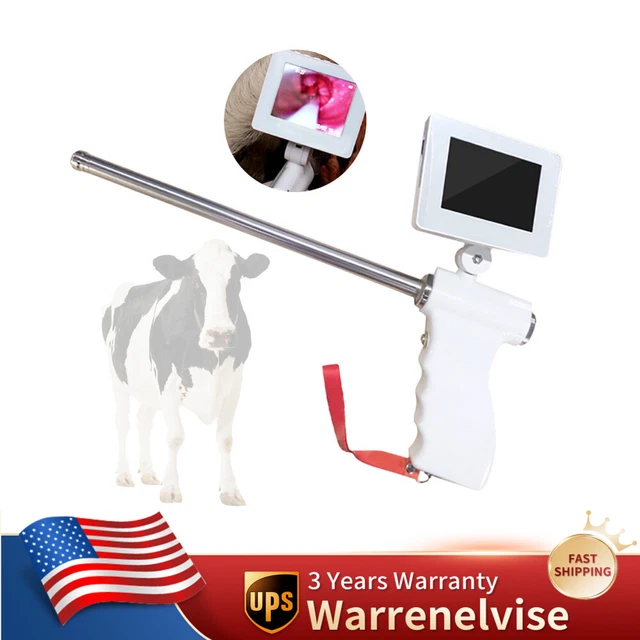 Visual Artificial Insemination Gun Cow Kit Camera with 360° Adjustable Screen