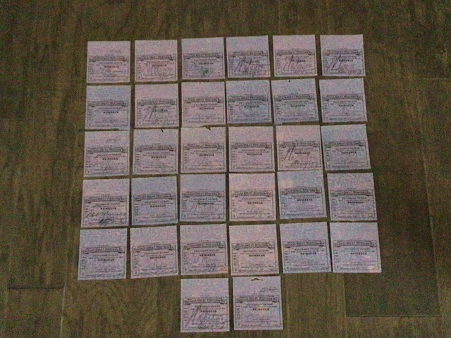 LOT Of 32 Early 1900s Chicago Great Western Railway Excursion Ticket Stubs
