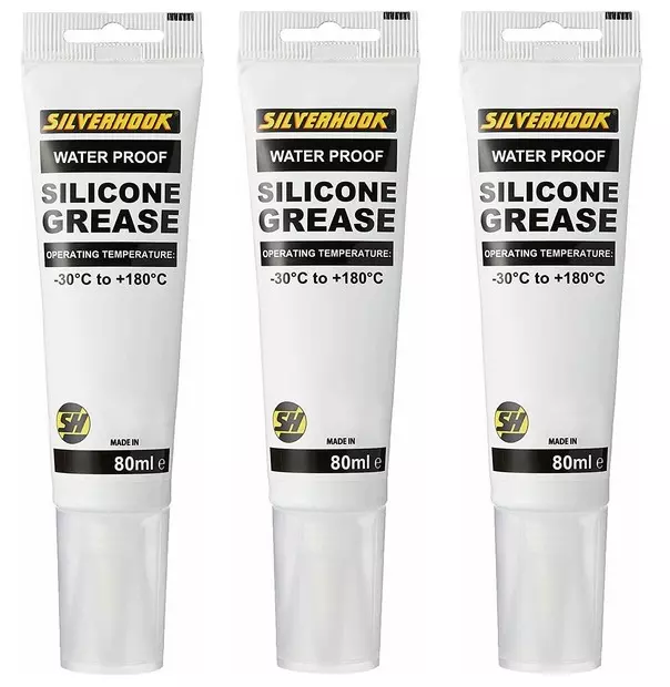 3 lubrificanti multiuso Silverhook grasso silicone impermeabile - 80 ml