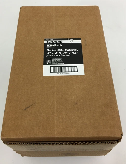 Lot of 4x - EZD44S STI EZ-Path Firestop Pathway Barrier 4" X 4-5/8" X 14"