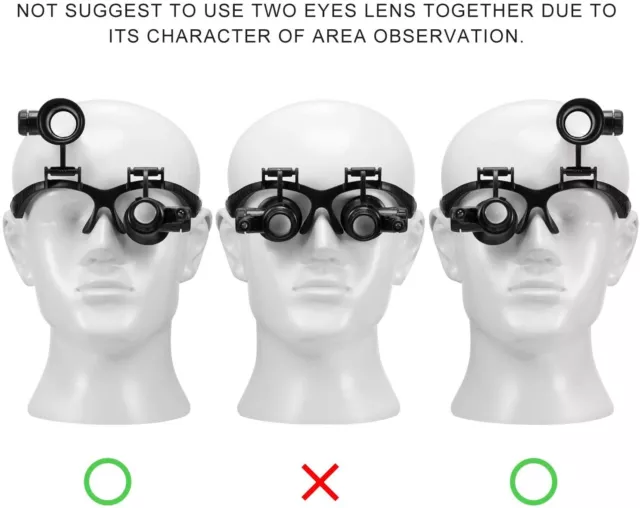 Kit de lentes con lupa de aumento juego de 9 piezas pinzas de precisión de alta calidad 3