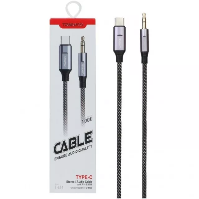 USB Type C to Audio AUX Cable Jack to 3.5mm Samsung Galaxy S24 S23 S21 Ultra FE