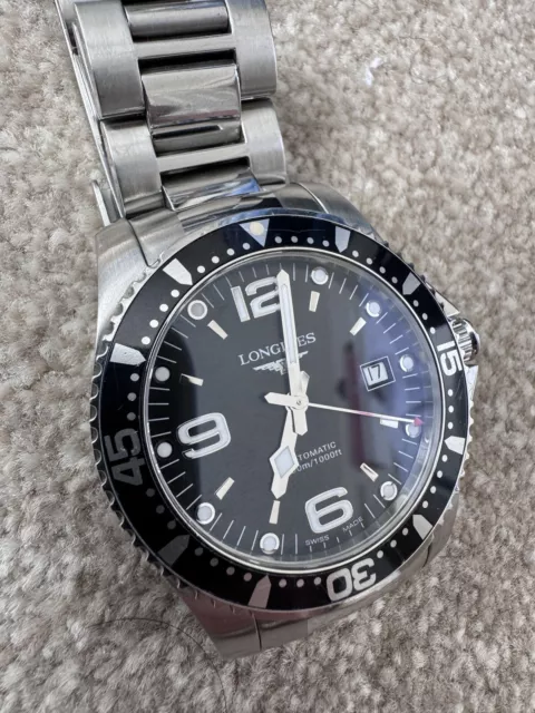 LONGINES HYDROCONQUEST MEN S Black Watch L3.642.4 41mm 624.99 PicClick UK
