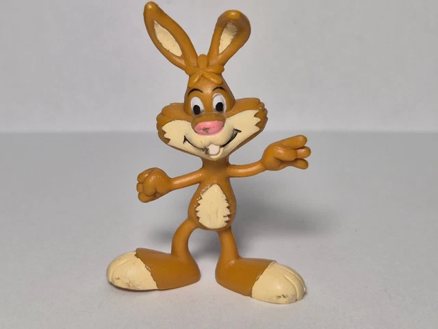 Figurine Vintage Lapin Nesquik Patin à Glace - Collection Rétro