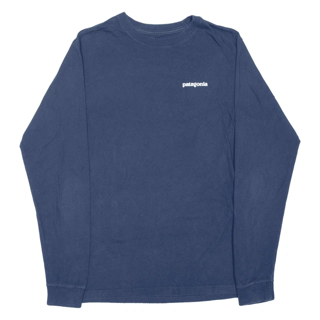 T-shirt Patagonia blu manica lunga da uomo XS