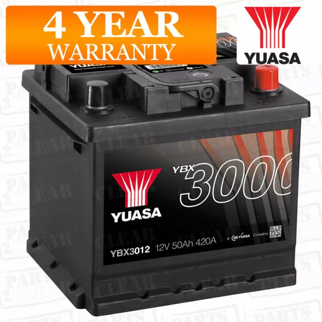 YBX3012 Yuasa SMF Car Battery 12V 50Ah