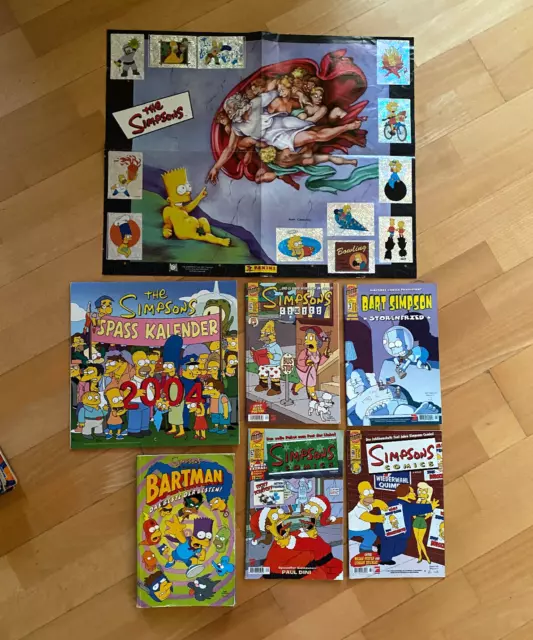 The Simpsons Konvolut Sammlung Kalender Poster Bart Homer Comic´s  =/  20 Jahre