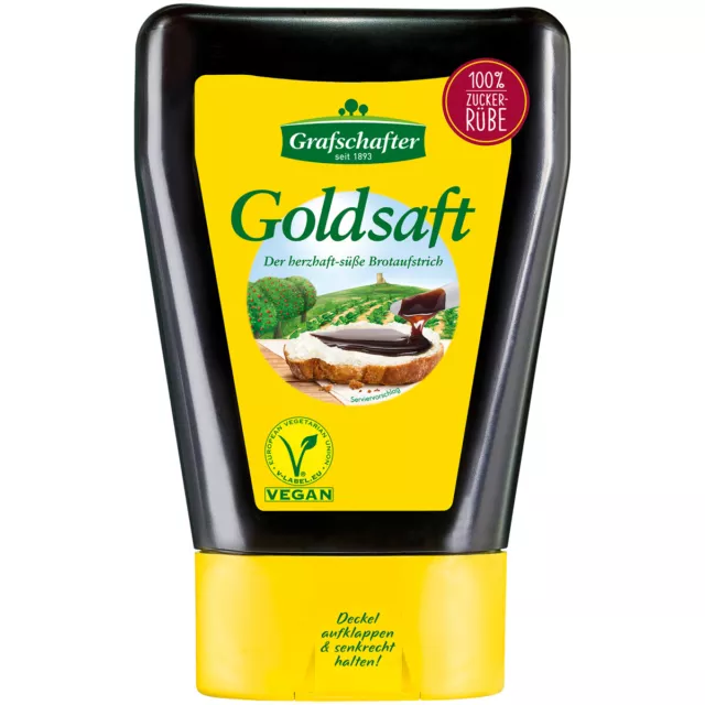 Grafschafter Goldsaft Sciroppo di Zucchero Ricca Süss 500g 12er Pack