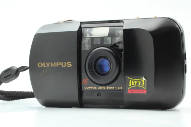 [Near MINT] Olympus μ mju Panorama Black 35mm Point & Shoot Film Camera JAPAN