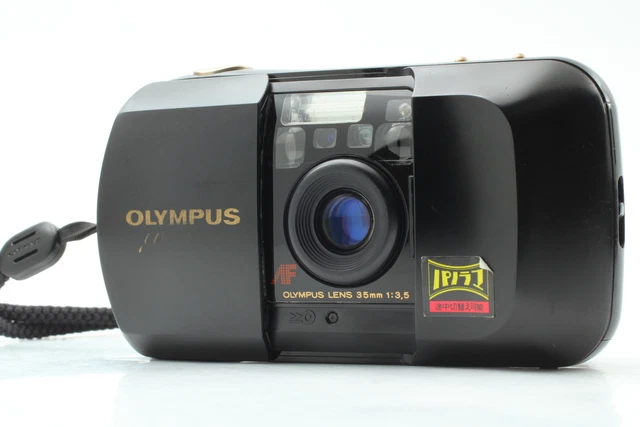 [Near MINT] Olympus μ mju Panorama Black 35mm Point & Shoot Film Camera JAPAN