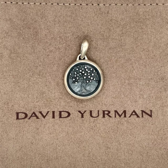 David Yurman Tree Of Life Pendant Charm Amulet Sterling Silver 925 Pendant David Yurman Tree Of Life Pendant Charm Amulet Sterling Silver 925 Pendant