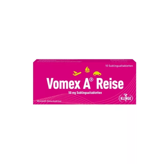 Vomex A Reise 50 mg Sublingualtabletten, 10.0 St. Tabletten 12557966